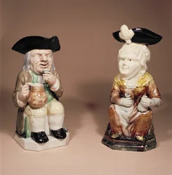 Toby-Krug und Martha Gunn-Krug von R. Wood, ca. 1770